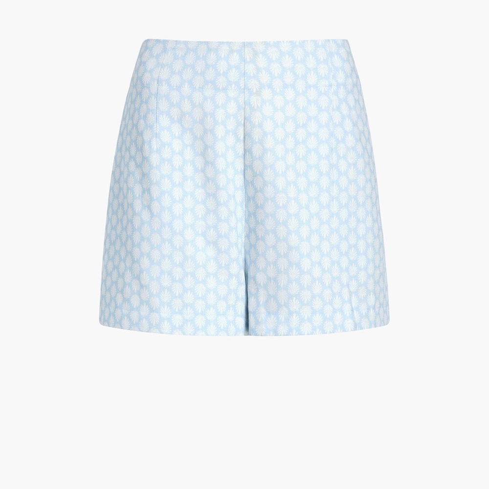 Hill House Home The Lisette Short - Powder Blue Baroque Shell Linen Size MPowder